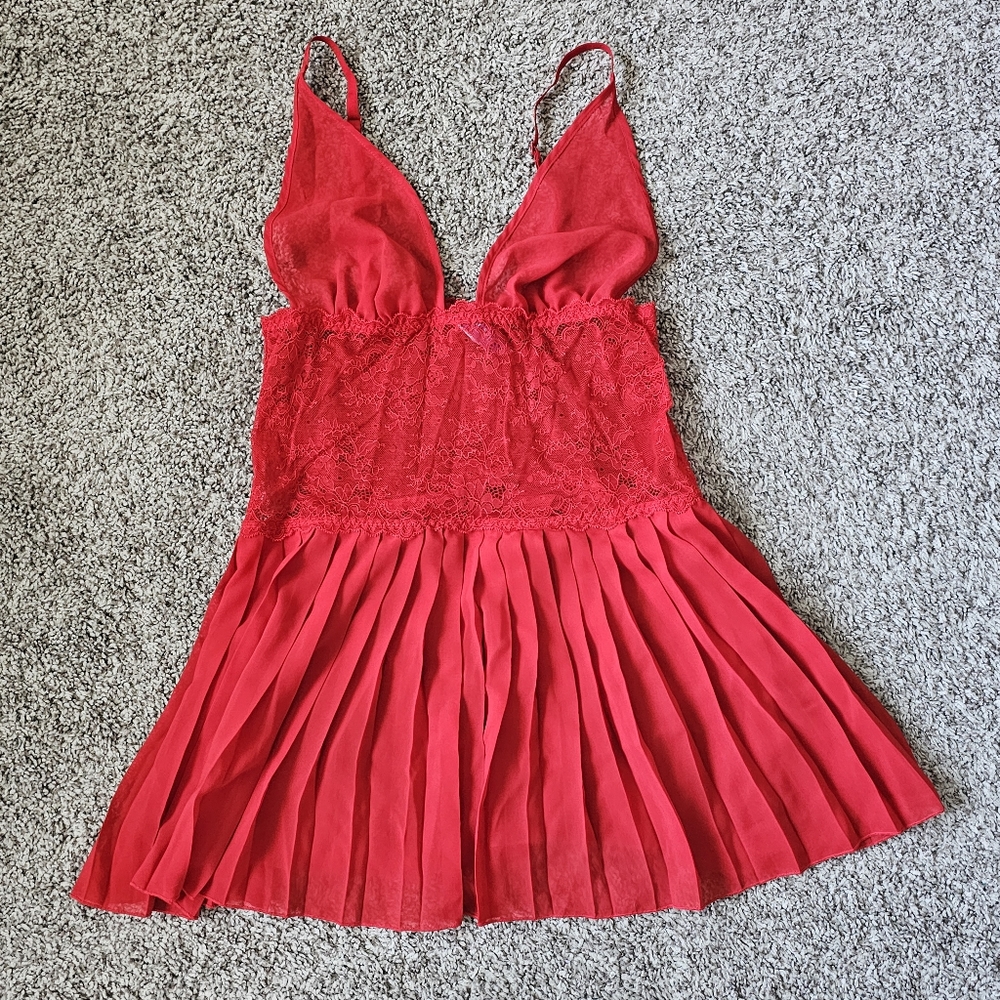 Adore Me Red Babydoll Dress